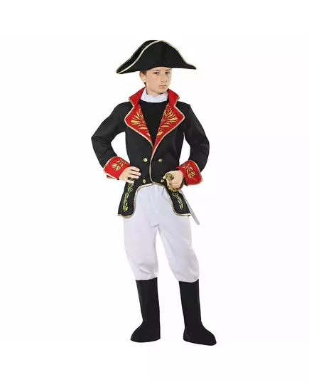 Lyxig fransk kejsarmaskeraddräkt barn, Storlek: 11-13 år (158 cm)