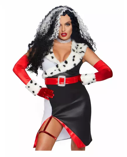 Lyxig sexig helvetesdiva-maskeraddräkt dam, Storlek: Large (44-46)