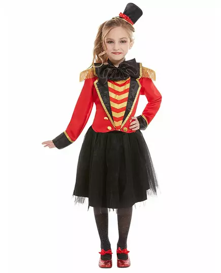 Lyxig Monsieur Loyal-maskeraddräkt flicka, Storlek: 10-12 år (145/158 cm)