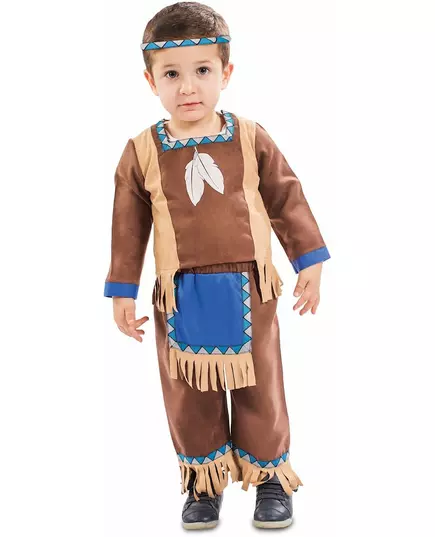 Liten indianmaskeraddräkt baby, Storlek: 1-2 år (80-91 cm)