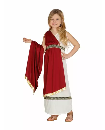 Romersk prinsessmaskeraddräkt flicka, Storlek: 10-12 år (142-148 cm)