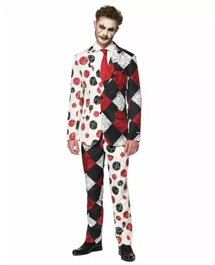Mr. Clown Vintage-maskeraddräkt herr Suitmeister™, Storlek: Medium (EU 48-50)