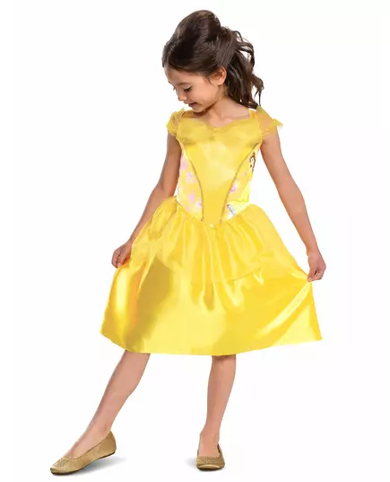 Enkel Belle™-maskeraddräkt flicka, Storlek: 3-4 år (97 - 109 cm)