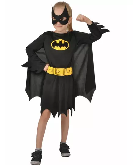 Batgirl™-maskeraddräkt för flickor, Storlek: 5-7 år