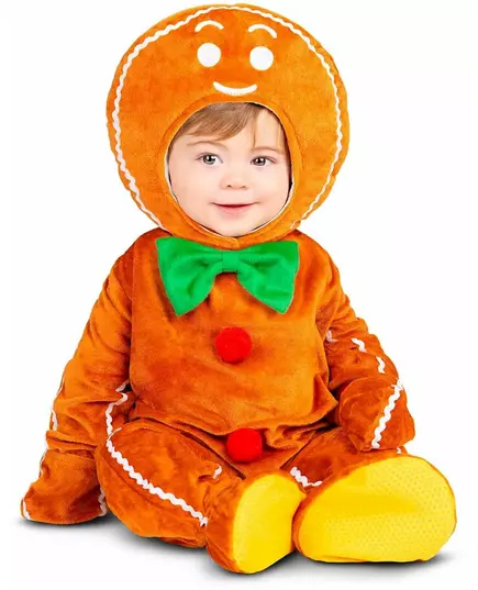 Maskeraddräkt pepparkaksgubbe baby, Storlek: 1-2 år (80 - 92 cm)