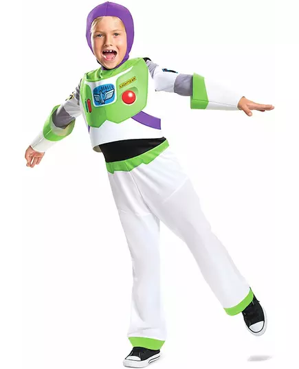 Deluxe Buzz l'Eclair™-maskeraddräkt barn, Storlek: 5-6 år (109 - 126 cm)
