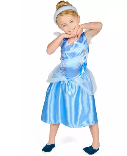 Cinderella™ enkel maskeraddräkt barn, Storlek: 3-4 år (97 - 109 cm)