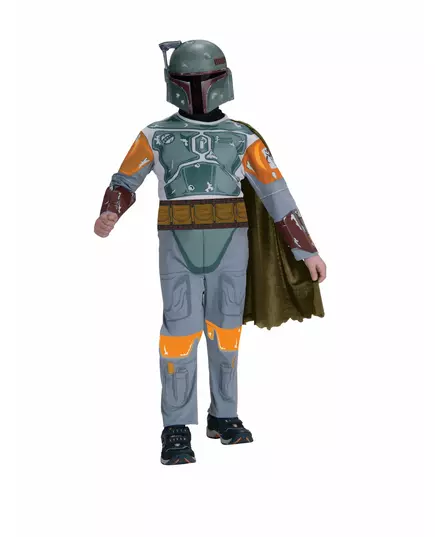 Klassisk Boba Fett™-maskeraddräkt för barn, Storlek: 5-6 år (110 till 116 cm)