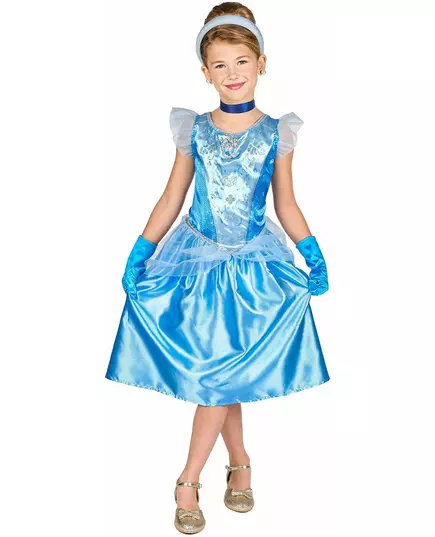 Klassisk Cendrillon™-maskeraddräkt för barn, Storlek: 5-6 år (109 - 126 cm)