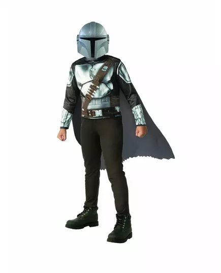 Klassisk The Mandalorian™-maskeraddräkt barn, Storlek: 5-6 år (110 till 116 cm)