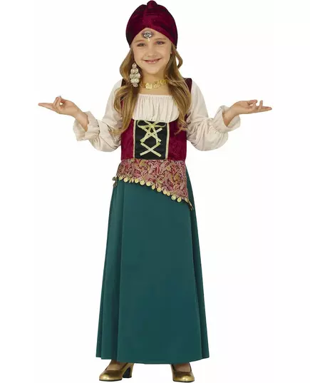 Maskeraddräkt spådam barn, Storlek: 9 år (125-135 cm)