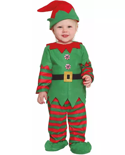 Grön julalv-maskeraddräkt för baby, Storlek: 18-24 månader (89 - 93 cm)