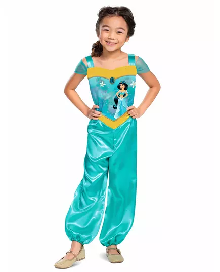 Enkel Jasmine™-maskeraddräkt barn, Storlek: 5-6 år (109 - 126 cm)