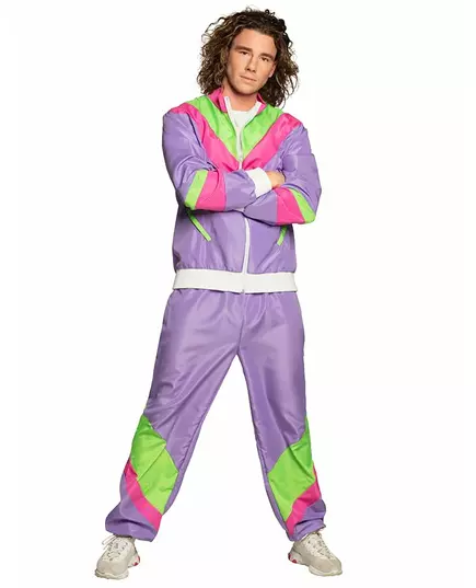 Retro joggingmaskeraddräkt herr, Storlek: Medium