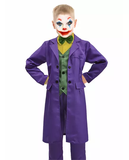Joker™-maskeraddräkt barn, Storlek: 8-10 år