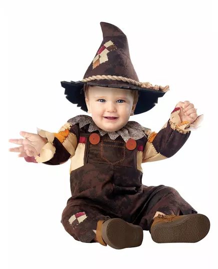 Lycklig lyxig fågelskrämmemaskeraddräkt baby, Storlek: 6-12 månader (74cm)