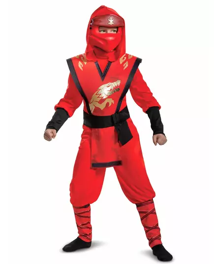 LEGACY deluxe Kai Ninjago®- LEGO™-maskeraddräkt barn, Storlek: 5-6 år (109 - 126 cm)