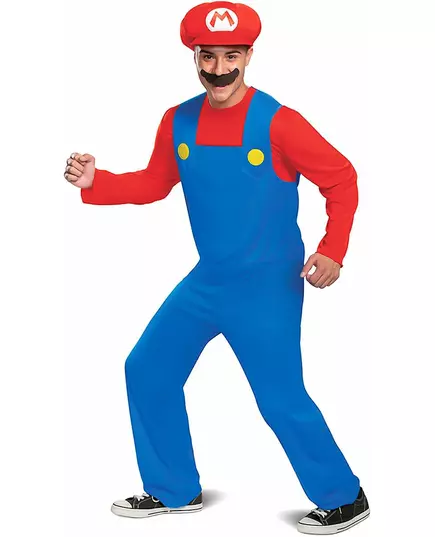 Klassisk Mario™-maskeraddräkt vuxen, Storlek: Medium