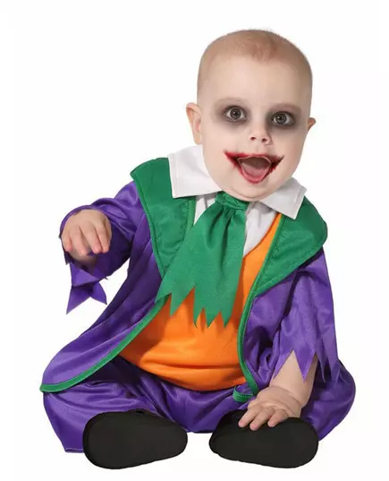 Liten galen clown-maskeraddräkt baby, Storlek: 24-30 månader (95 cm)