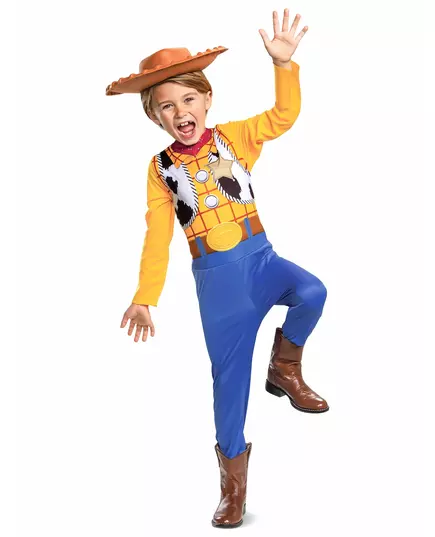 Woody-maskeraddräkt - Toy Story™ klassisk barn, Storlek: 5-6 år (109 - 126 cm)