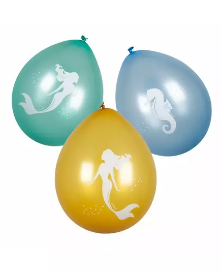 6 Lagun-sjöjungfruballonger 25 cm, image 2