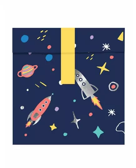 6 papperspresentpåsar Space Adventure 13 x 14 cm, image 2