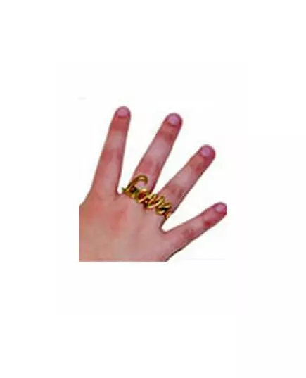 Guldfärgad ring Love vuxen, image 2