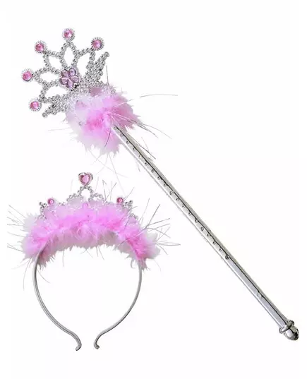 Prinsessstav och tiara rosa, image 2