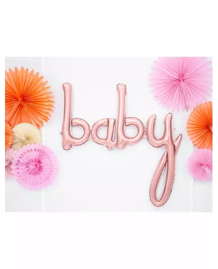 Babyballong i roséguldfärgad aluminium 73,5 x 75,5 cm, image 2