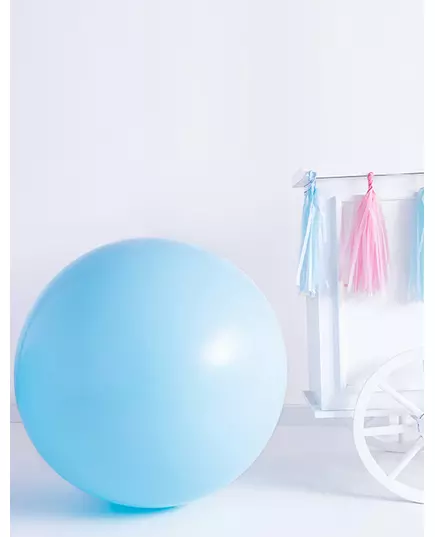 Ljusblå jätteballong 1 m, image 2