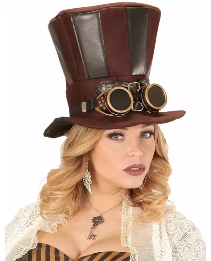 Örhängen med kugghjul och fjädrar vuxen Steampunk, image 2