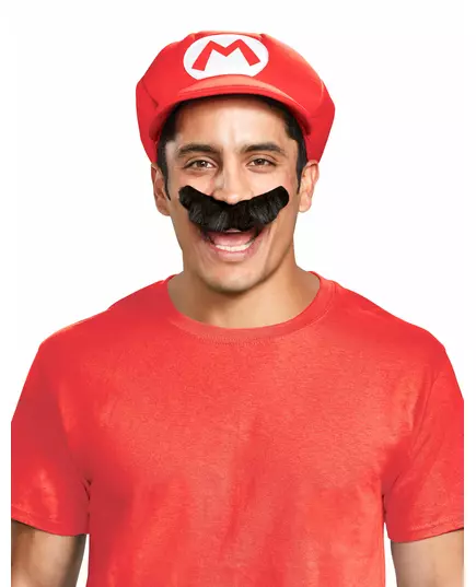 Mario™-keps och mustasch vuxen, image 2