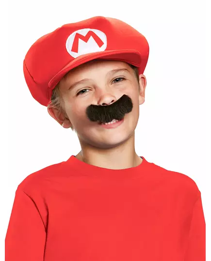 Keps och mustasch Mario™ barn, image 2