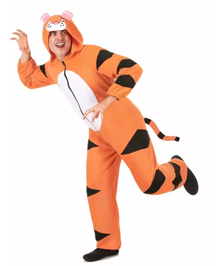 Tigeroverall med huva herr, image 2