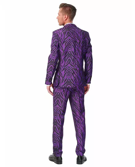 Lila Mr. Tiger-kostym herr Suitmeister™, Storlek: Small (EU 44-46), image 2