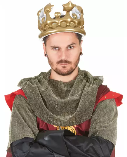 Uppblåsbar guldkrona för kung, image 2