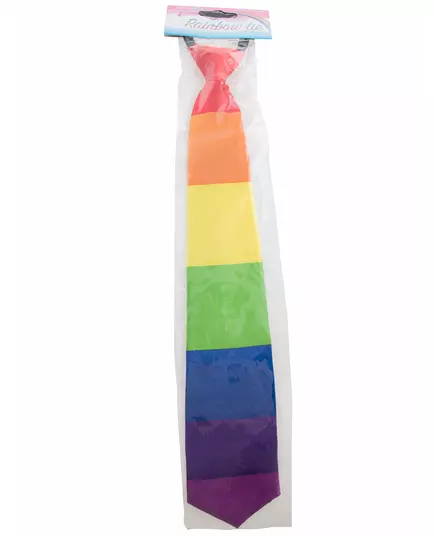 Regnbågsfärgad slips för vuxen, image 2