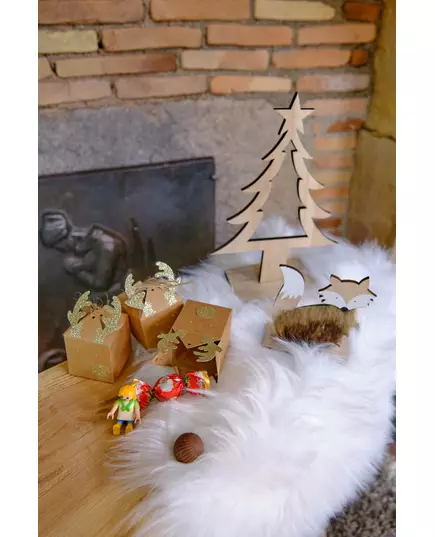 Julgransdekoration i trä 25 cm, image 2
