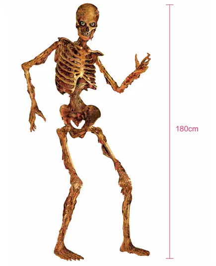 Ledad ruttnande skelettdekoration 180 cm, image 2