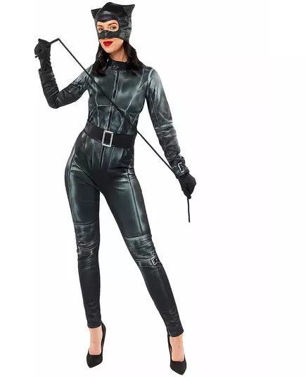 Klassisk Catwoman™-maskeraddräkt dam, Storlek: X-Large