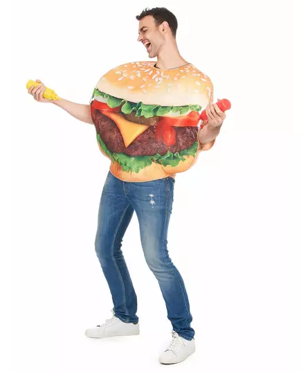 Hamburgermaskeraddräkt vuxen, image 2