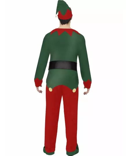 Tvåfärgad alvmaskeraddräkt herr jul, Storlek: Large, image 2