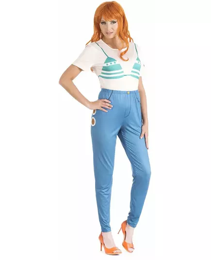Nami One Piece™ maskeraddräkt vuxen, Storlek: Small