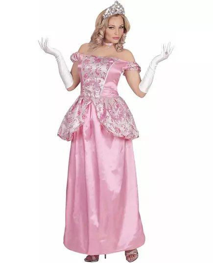 Ljusrosa prinsessmaskeraddräkt dam, Storlek: Large