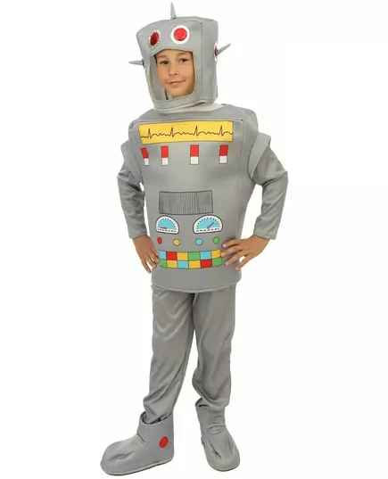 Robotmaskeraddräkt barn, Storlek: 7-9 år (120/130 cm)