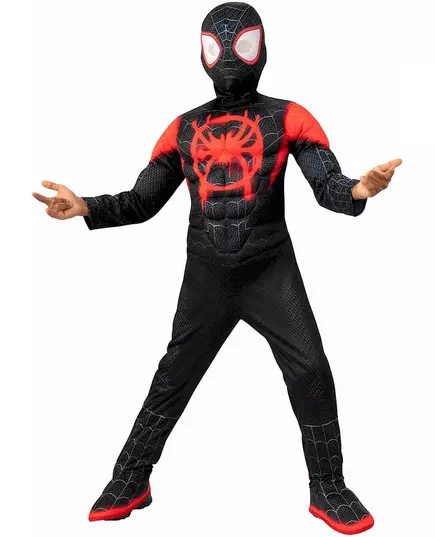 Lyxmaskeraddräkt Spiderman Miles Morales™ barn, Storlek: 5-6 år (110 till 116 cm)