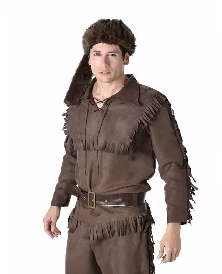 Trappermaskeraddräkt herr, Storlek: Medium, image 2