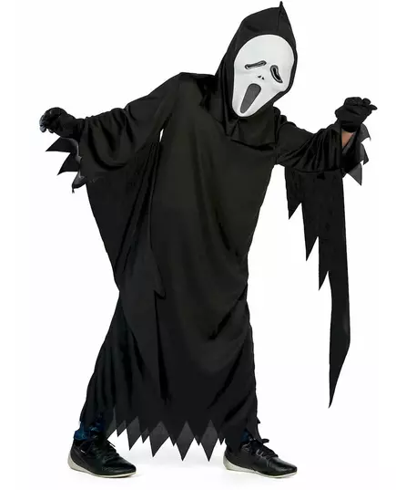 Maskeraddräkt skräckfilmsmördare barn, Storlek: 5-6 år (105-116 cm)