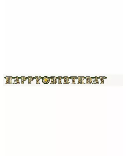 Rörlig Happy Birthday-girlang militär 1.6 meter, image 2