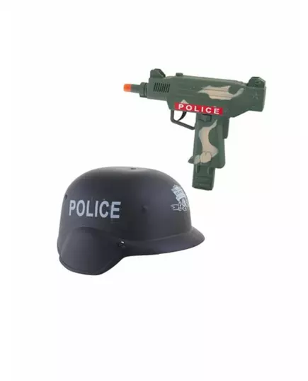 Set med hjälm och plastkulspruta i grön kamouflage, image 2